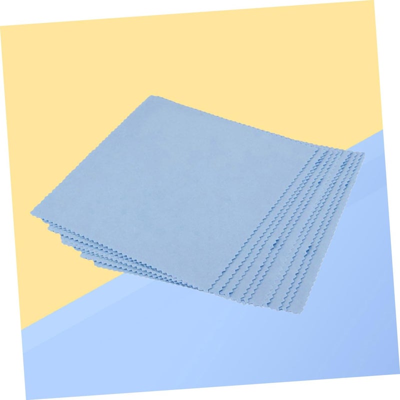 Microfiber Eyeglass Cleaning Cloth 160 Pcs Lens Cleaner Wipes 10x10cm Blue - Image 4