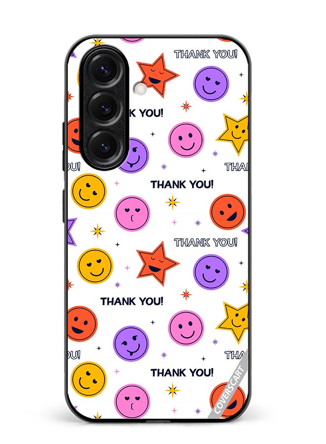 VR CREATIVE Protective Case Cover For Samsung Galaxy S25 Thank You Seamless Design Multicolour