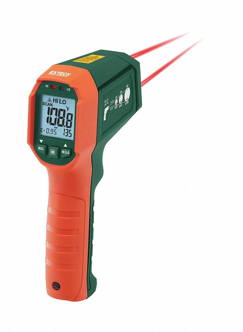 إكستيك ميزان حرارة بالأشعة تحت الحمراء مقاوم للماء ومتين Extech IR320 - Image 2