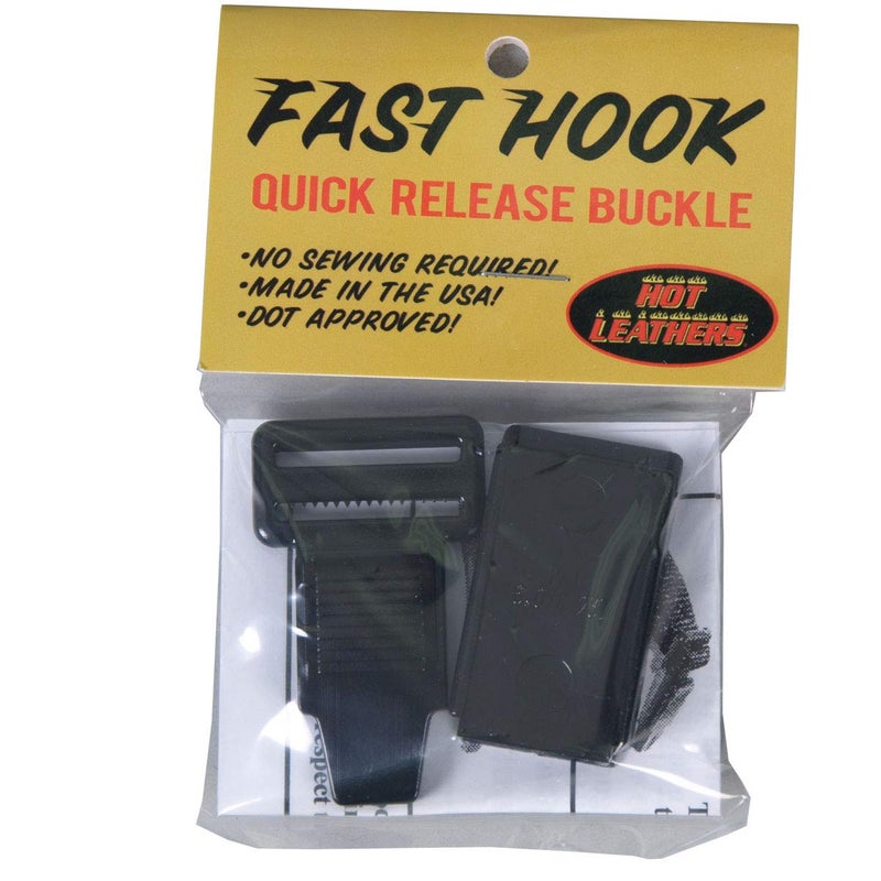 Hot Leathers HAB1001-10893 Fast Hook Motorcycle Helmet Replacement Buckle,Black - Image 3