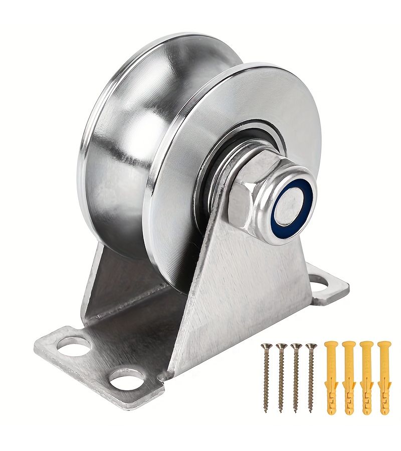 Super Silent Groove Pulley Wheel U Type Block Roller Detachable 48U - Image 1