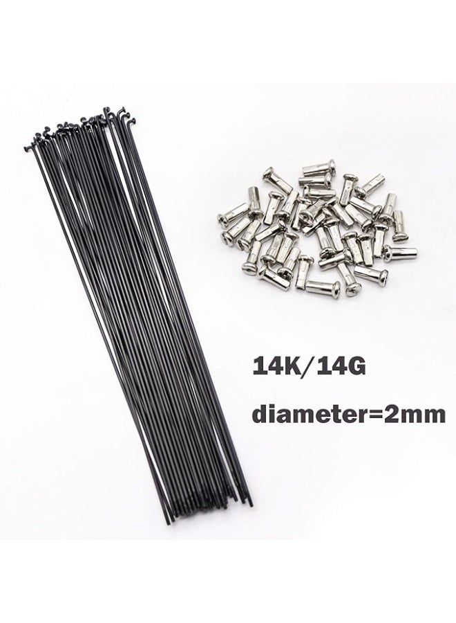 SENQI Bicycle Steel/Stainless Steel Spokes 80mm-297mm with Copper Cap 36pcs - Image 4