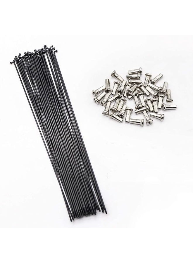 SENQI Bicycle Steel/Stainless Steel Spokes 80mm-297mm with Copper Cap 36pcs - Image 2