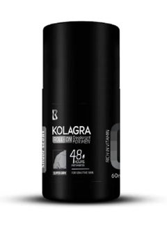 KOLAGRA Roll-On Deodorant For Men Silver Scent 60ml  - Image 1