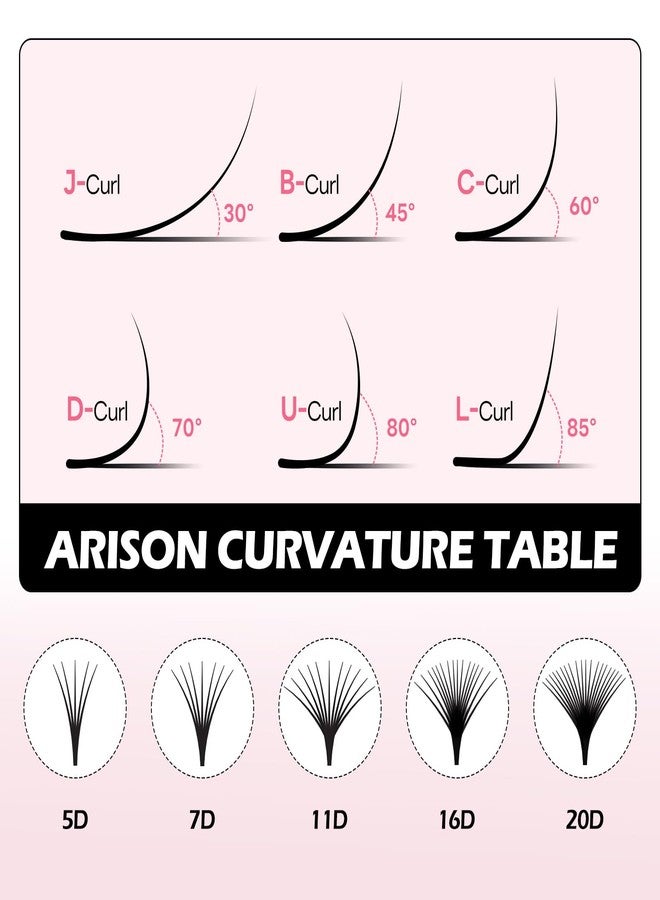 ARISON LASHES Easy Fan Volume Lashes 0.05 D Curl 13mm - Image 5
