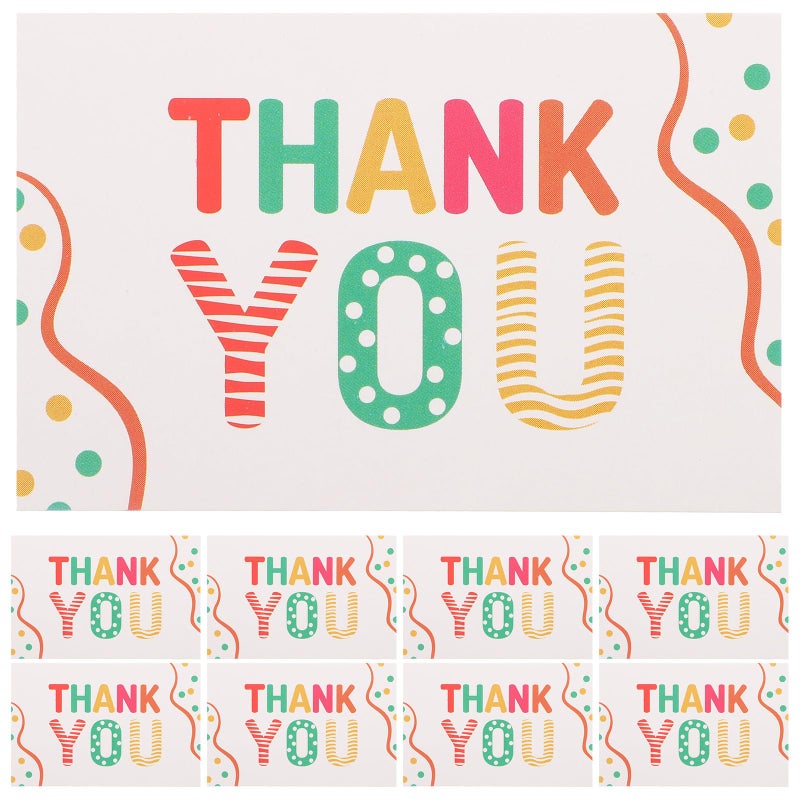 50Pcs Blank Mini Thank You Cards Portable Small Paper Notes For Business Birthday Appreciation - Image 2