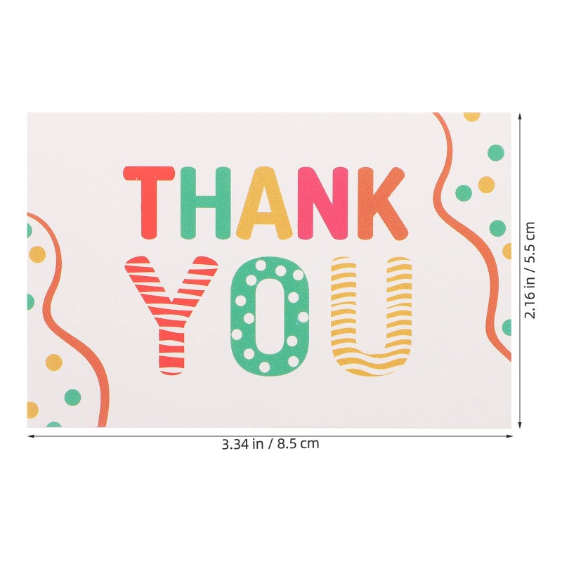 50Pcs Blank Mini Thank You Cards Portable Small Paper Notes For Business Birthday Appreciation - Image 3