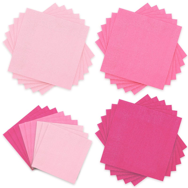 Whaline Pink Napkins 6.5 x 6.5 Inch 3 Colors Dinner Napkins Pink Theme Disposable Paper Napkins Luncheon Napkins for Party Celebration Gathering Supplies Table Decorations  60 Pack - Image 1