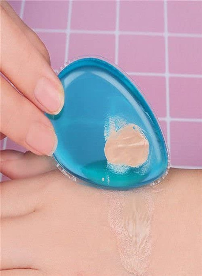 Out Of Box Professional Clear Silicone Translucent Anti-Sponge Makeup Applicator Blender for Contouring BB CC Cream (2 Pieces) - Image 2