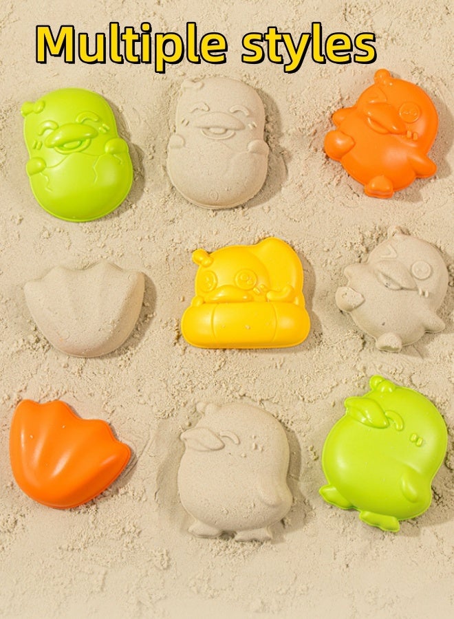 MLADEN 7 Piece Sand Beach Play Toys with Mesh Bag for Outdoor Play,Including Watering Can, Rake, Shovel,Sand Trucks,Sand Molds,Summer Travel Sand Toys, Beach Toys for Toddlers Kids Boys Girls - Image 5