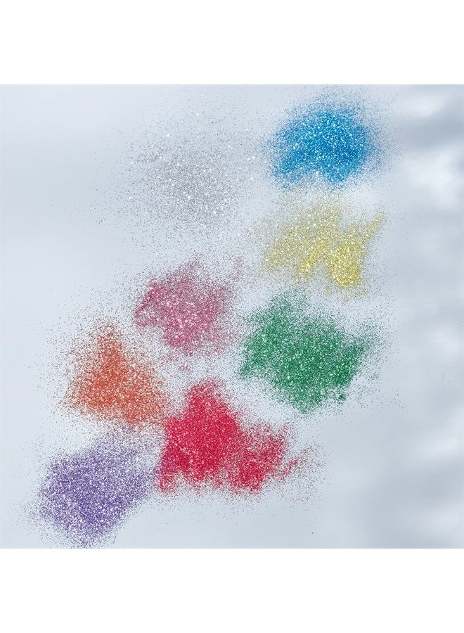 Moon Glitter هزازات اللمعان الرفيع من مون غليتر - 100% لمعان تجميلي للوجه والجسم والأظافر والشعر والشفتين - 0.17 أونصة - أزرق - Image 5