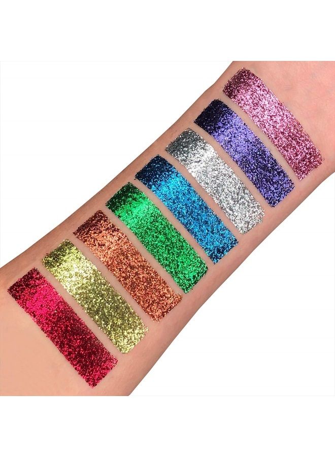 Moon Glitter هزازات اللمعان الرفيع من مون غليتر - 100% لمعان تجميلي للوجه والجسم والأظافر والشعر والشفتين - 0.17 أونصة - أزرق - Image 2