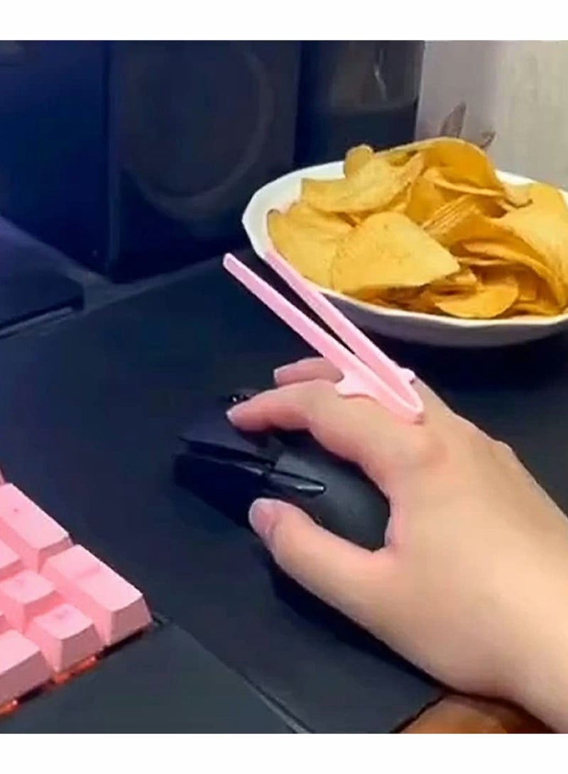 KASTWAVE Finger Chopsticks for Gamers, Lazy Auxiliary Chopsticks, Portable Snack Clamp Clips - Image 3