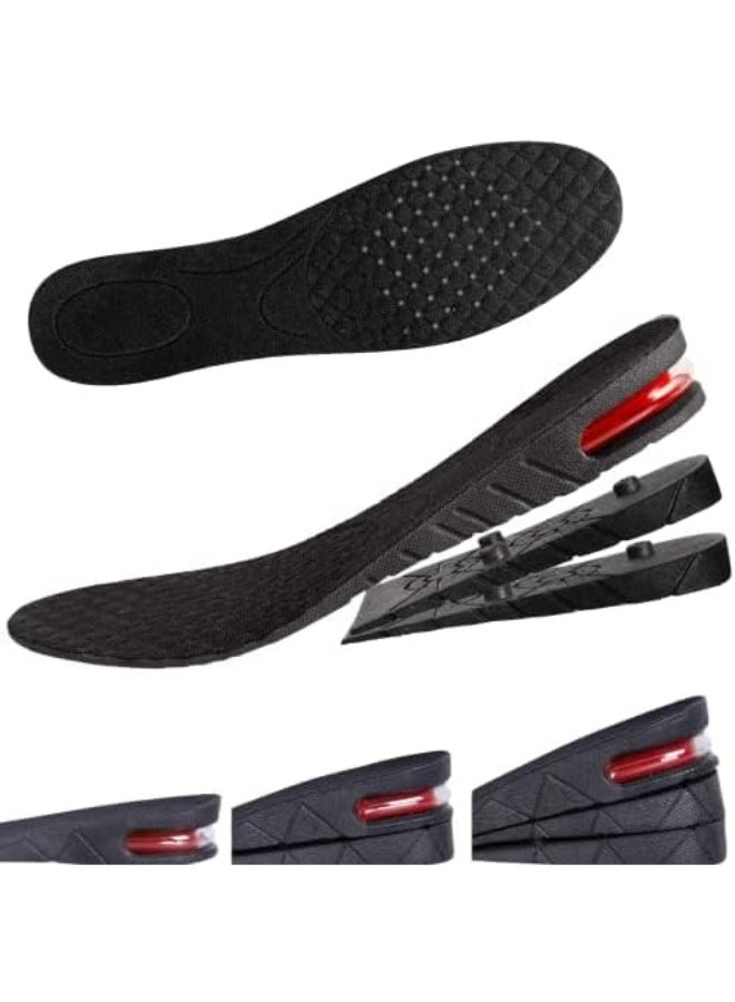 4 Layers Height Increasing Shoe Insoles - Includes 3cm 5cm or 6.5cm Boost Inserts - Invisible Height Increase Insole for Men & Women - Hidden Trainer Hight Increaser Pair - Image 3