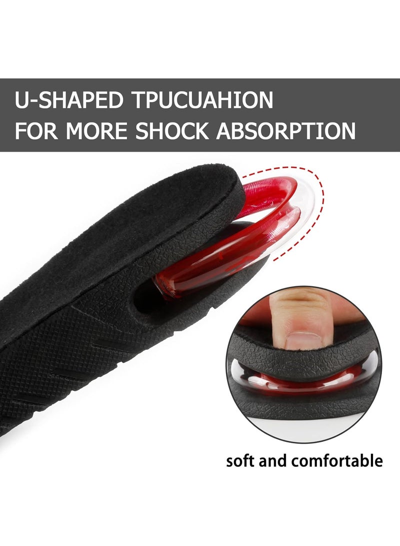 4 Layers Height Increasing Shoe Insoles - Includes 3cm 5cm or 6.5cm Boost Inserts - Invisible Height Increase Insole for Men & Women - Hidden Trainer Hight Increaser Pair - Image 5