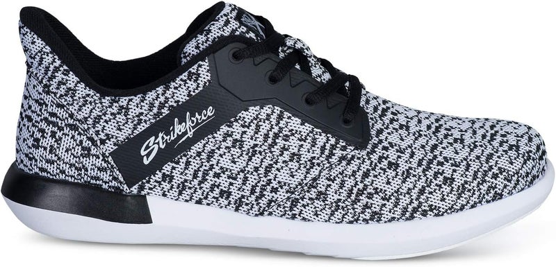 KR Strikeforce Lux Black/White Womens Athletic Bowling Shoe - Image 2
