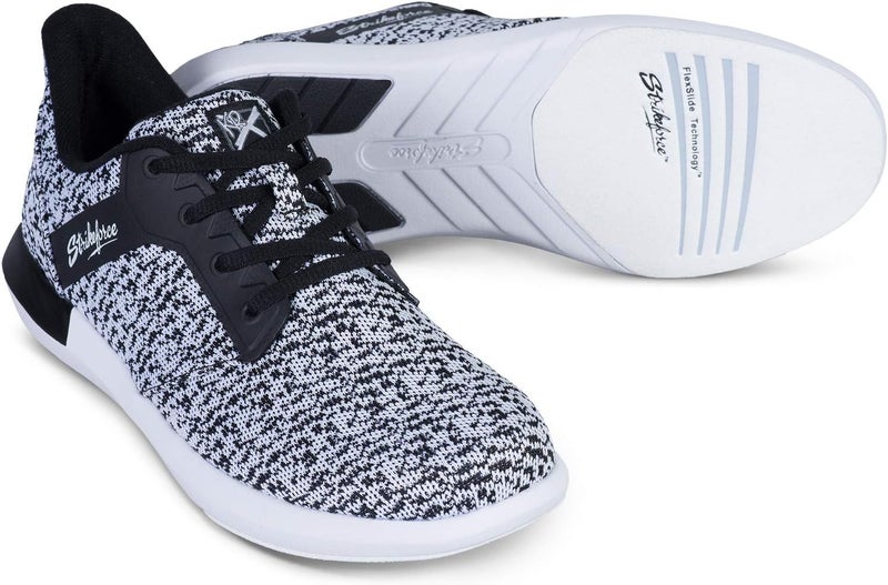 KR Strikeforce Lux Black/White Womens Athletic Bowling Shoe - Image 1