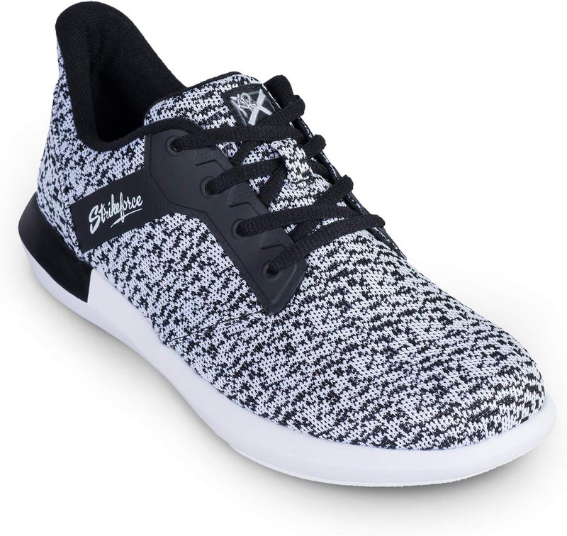 KR Strikeforce Lux Black/White Womens Athletic Bowling Shoe - Image 3