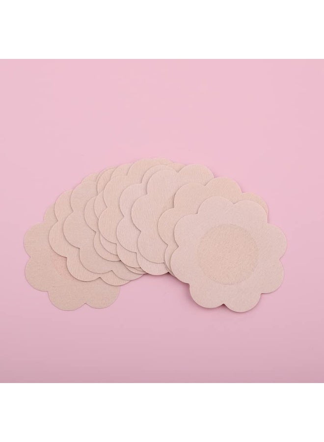 60 Pcs Skin Color Waterproof Disposable Nipple Covers Stickers, Invisible Breast Petal Pasties for Women Swimming Daily Wear - Image 5