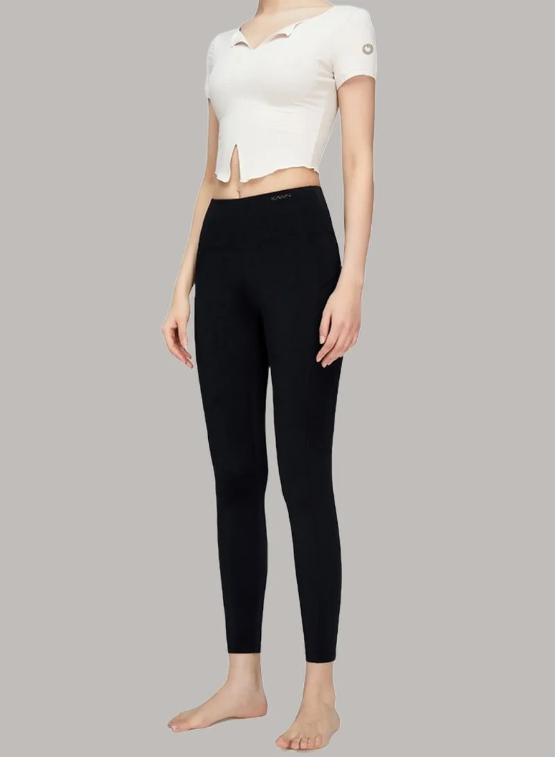 Womens Mid Waist Contour Workout Sport Leggings Yoga Pants Tummy Control Running Pants