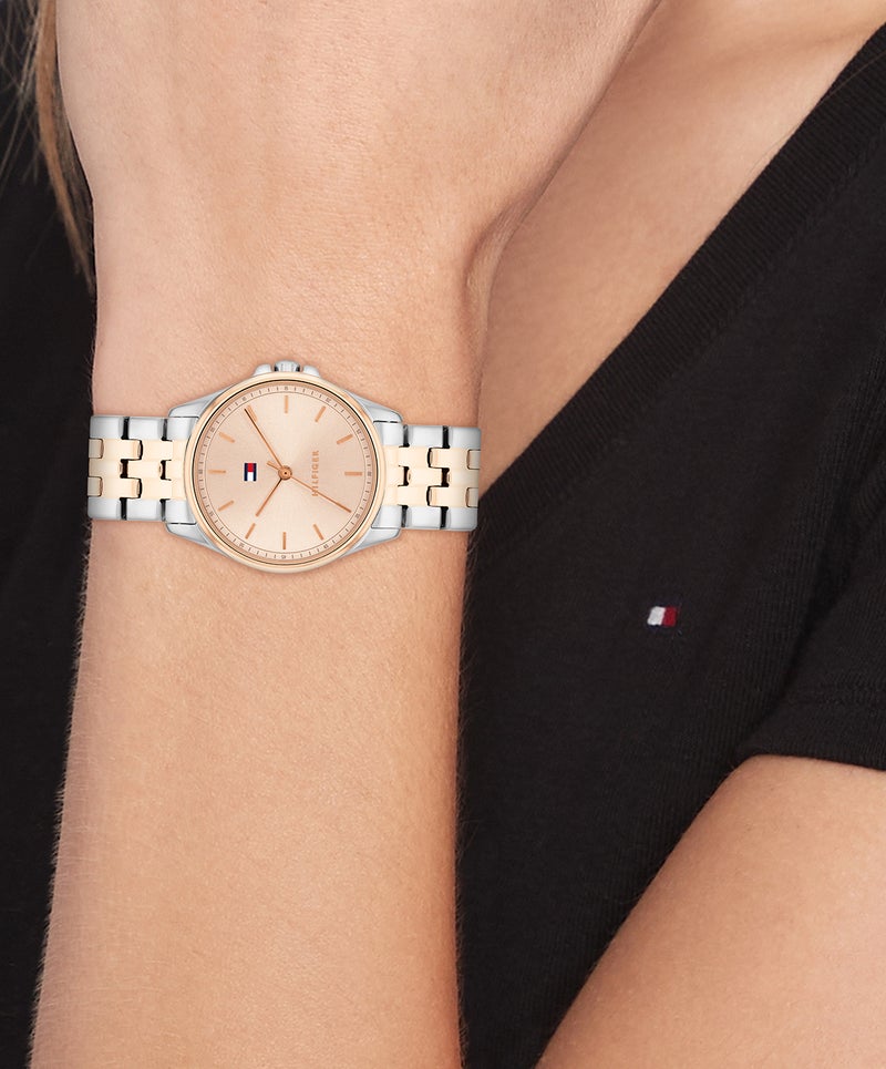 TOMMY HILFIGER Round Analog Women'S Two Tone Stainless Steel Case  Watch - Image 4