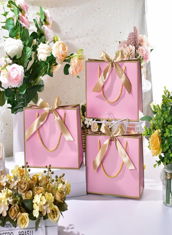 DOYIDE 30 Pcs Thank You Gift Bags with Tissue Paper, 9x7x3.1in Paper Gift Bags with Handles, Gift Wrap Bags with Bow Ribbon for Wedding Birthday Baby Shower Bridesmaid Party - Image 3
