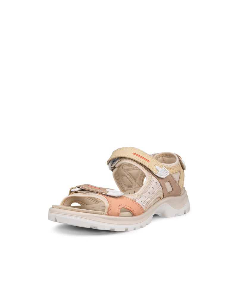 ECCO Womens Yucatan Sport Sandal Multicolor Straw Nubuck 10105