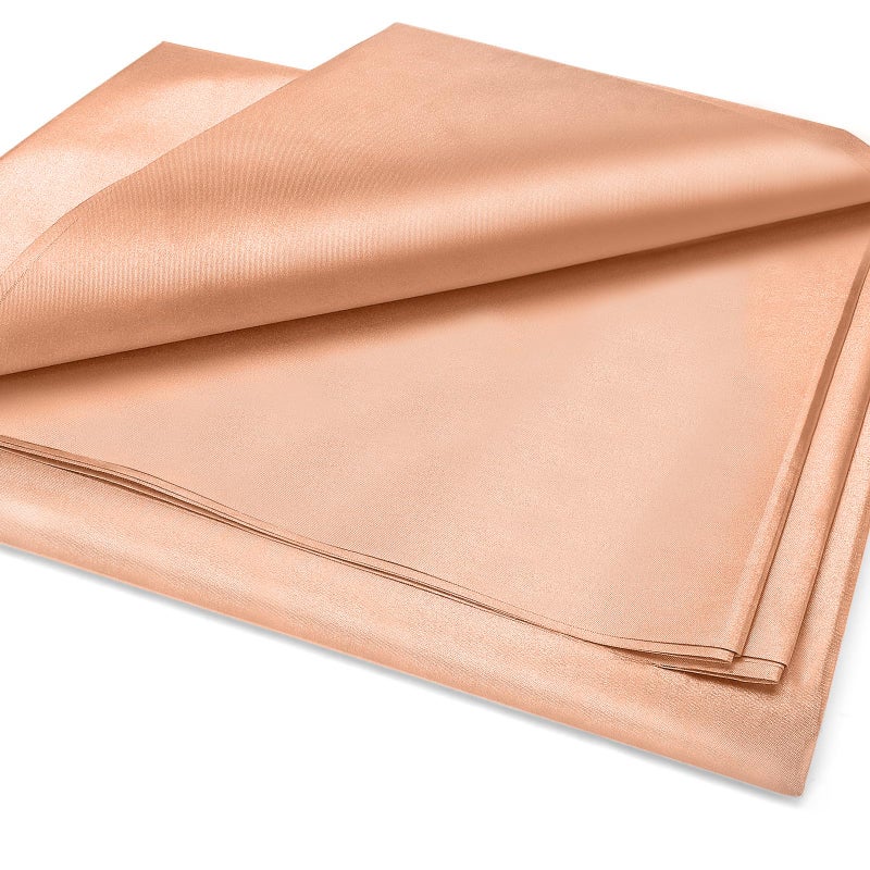 Amerthing Pure Copper Faraday Fabric RF & LF Electromagnetic Fields Gold Color Blocking Fabric 1 Meter (39"x43" inch) - Image 1