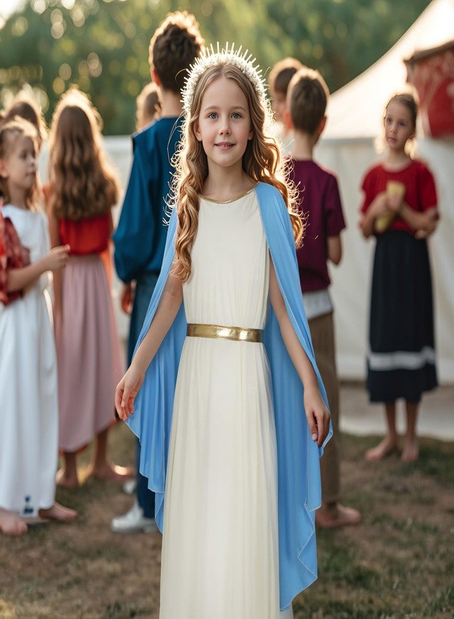 HOMELEX Mary Costume Dress Girls Halloween Cosplay Outfit - Image 5