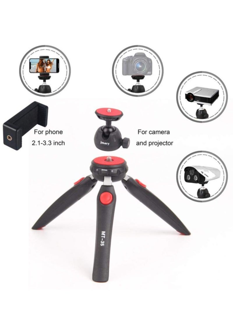 Jmary MT-35 - Table Top Mini Portable Fold-able Extendable Tripod Stand for Mobile Phones and DSLR & Digital Cameras - Image 5