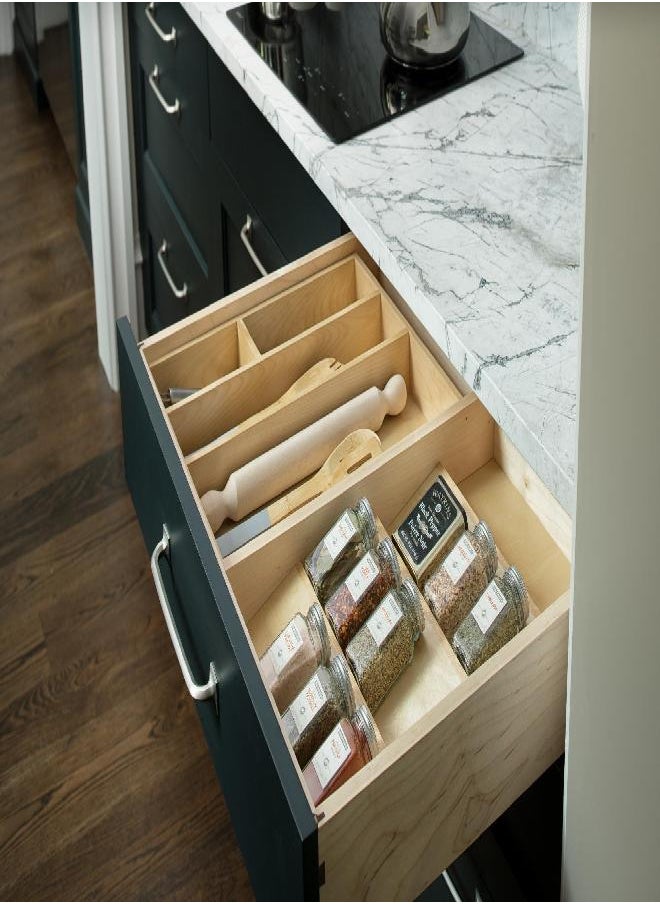 Foraineam Foraineam 3 Pack Honeycomb Drawer Organizer Plastic Partition Cabinet Clapboard Storage Boxes Closet Organizer Drawer Dividers  - Image 1