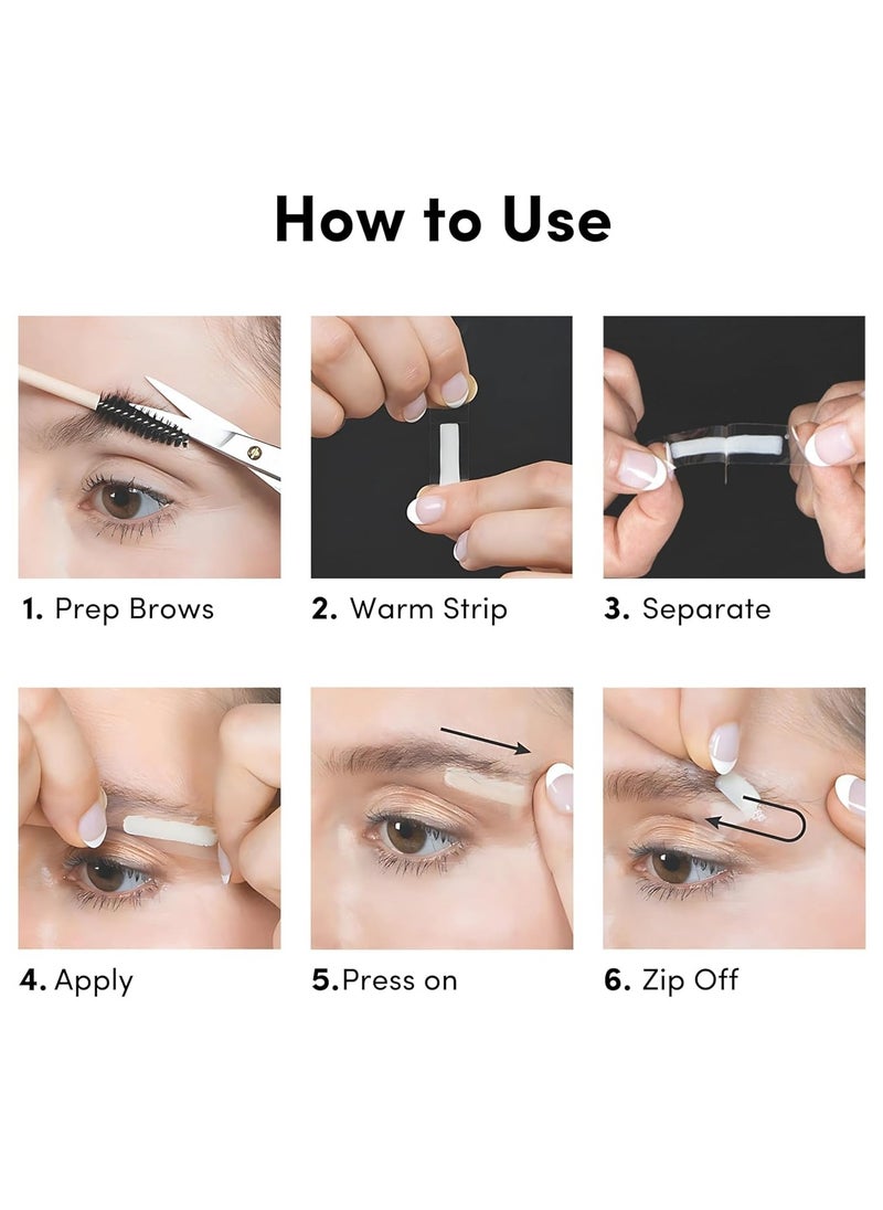 parissa - Parissa Eyebrow Wax Strips - All Natural, Biodegradable, Fragrance-Free for Easy Brow Shaping - Gentle on Sensitive Skin - 32 Count (16 x 2) + Post-Wax Ultra Soothe Oil - Image 1