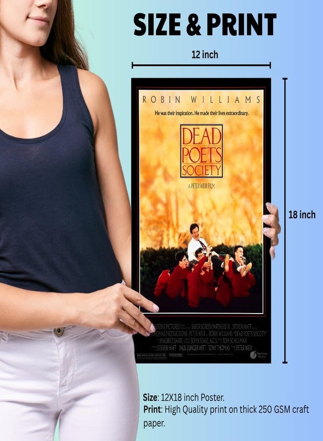 GRAY WALL Good Hope - Dead Poets Society Poster - 12x18 Inch Unframed Wall Art Print Featuring Robin Williams - Motivational Classic Movie Poster for Bedroom, Dorm, Office, or Study Room Decor (Matte paper 300gsm) - Image 4