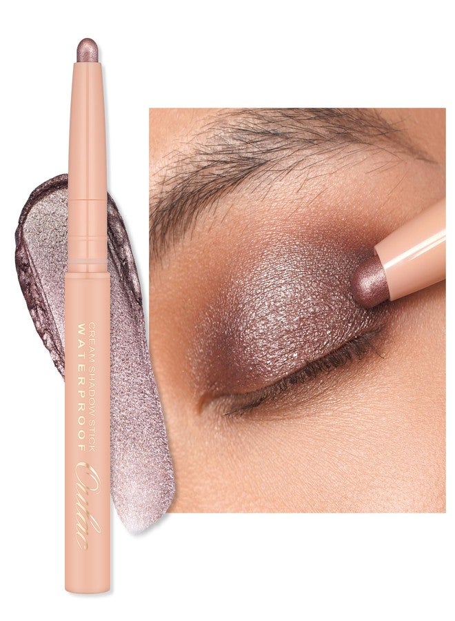 Oulac Waterproof Eye Shadow Stick Smooth and Long Lasting, Shimmering Glitter Finish, Blendable Eyes Makeup, Vegan & Cruelty-Free 3.8g, 17 Hollywood Dream - Image 1