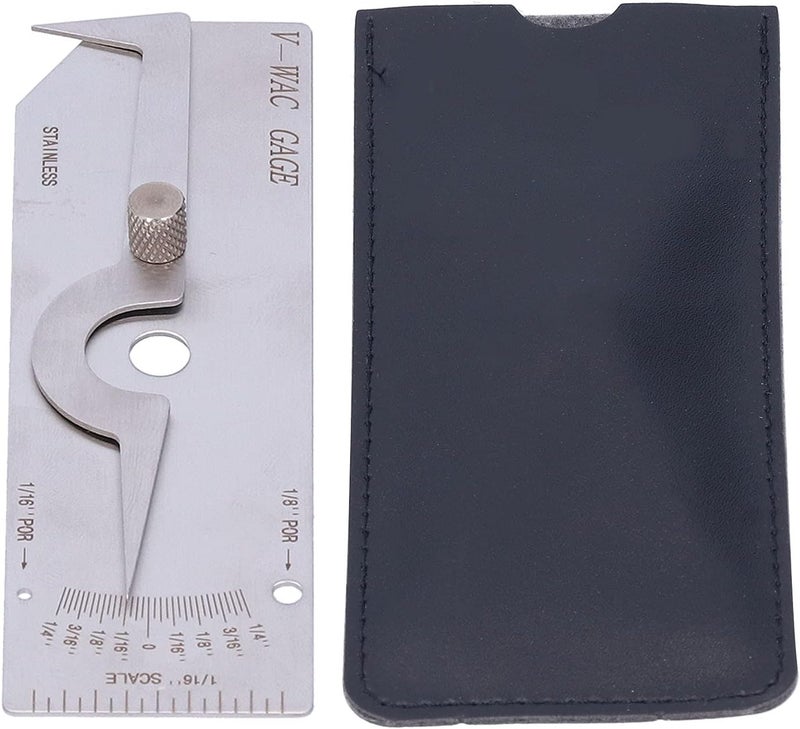 LiebeWH Single Welding Stainless Steel Undercut Inch Inspection with Clear Scale Weld Measuring Tool (Inch) - Image 1