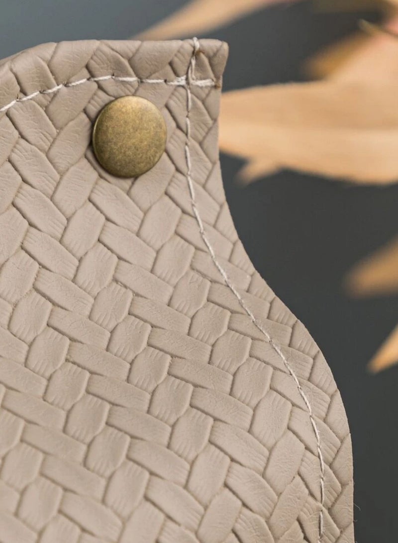 Tissue box made of gray leather - Image 2