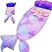 Nalexmi Mermaid Kids Sleeping Bag with Pillow Large Animal Slumber Bag Machine Washable Perfect for Camping Travel Sleepovers Indoor Play Slumber Bags for Kids with Pillow Girls - Image 3