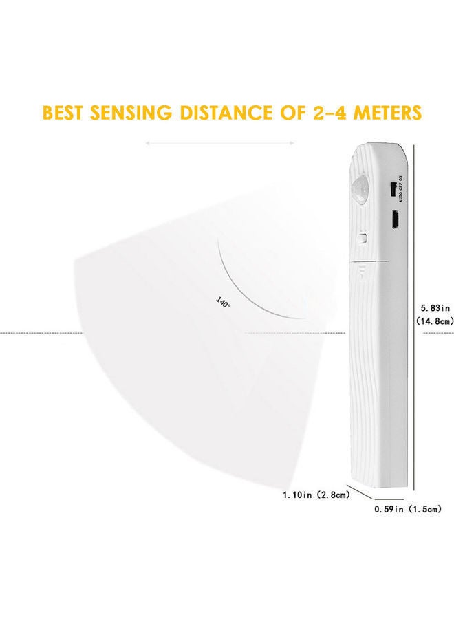 NIBEMINENT LED Strip Tape Light With Motion Sensor White/Black 19.00x3.00x16.00cm - Image 4