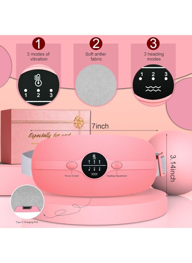 Portable Heating Pad for Period Pain Relief – Lightweight & Easy-to-Use Heat Belt with Adjustable Temperature and Vibration for Daily Comfort - Image 2