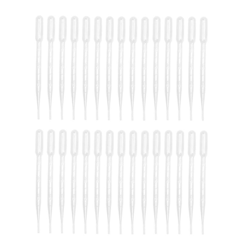 300pcs Disposable Plastic Droppers Graduated 3ml Pipettes Transfer Pipettes for Laboratory Essential Oils and Makeup Use - Image 1
