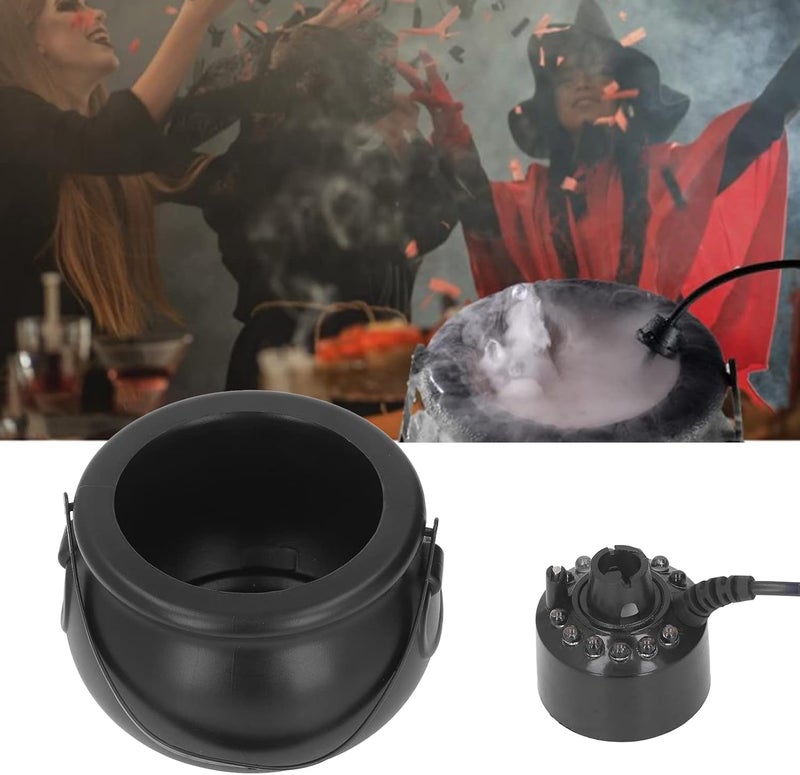 كلاراكو جهاز صنع الضباب 4 في 1، جهاز ضباب متغير اللون 12 مصباح ليد لحفلات الهالوين، جهاز ضباب بالموجات فوق الصوتية بأجواء مخيفة، جهاز ترطيب هواء عيد الميلاد لحوض السمك الصخري أو المزهرية (الولايات المتحدة) - Image 4