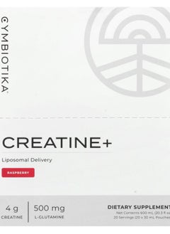 Cymbiotika Creatine+ Raspberry 20 Pouches 30 ml Each 