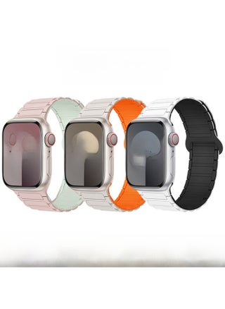 Suitable For Iwatch Watch Strap 1-8 Generation/S9 Universal Free Adjustment Two-color Magnetic For AppleSilicone Strap-Color:Wine Red-Specifications:38/40/41/10 Generations 42mm Universal - pzsku/ZA1187688F38C8A56F08EZ/45/1744707071/d45862dd-dbec-4620-81b2-cf09b4fb5c59