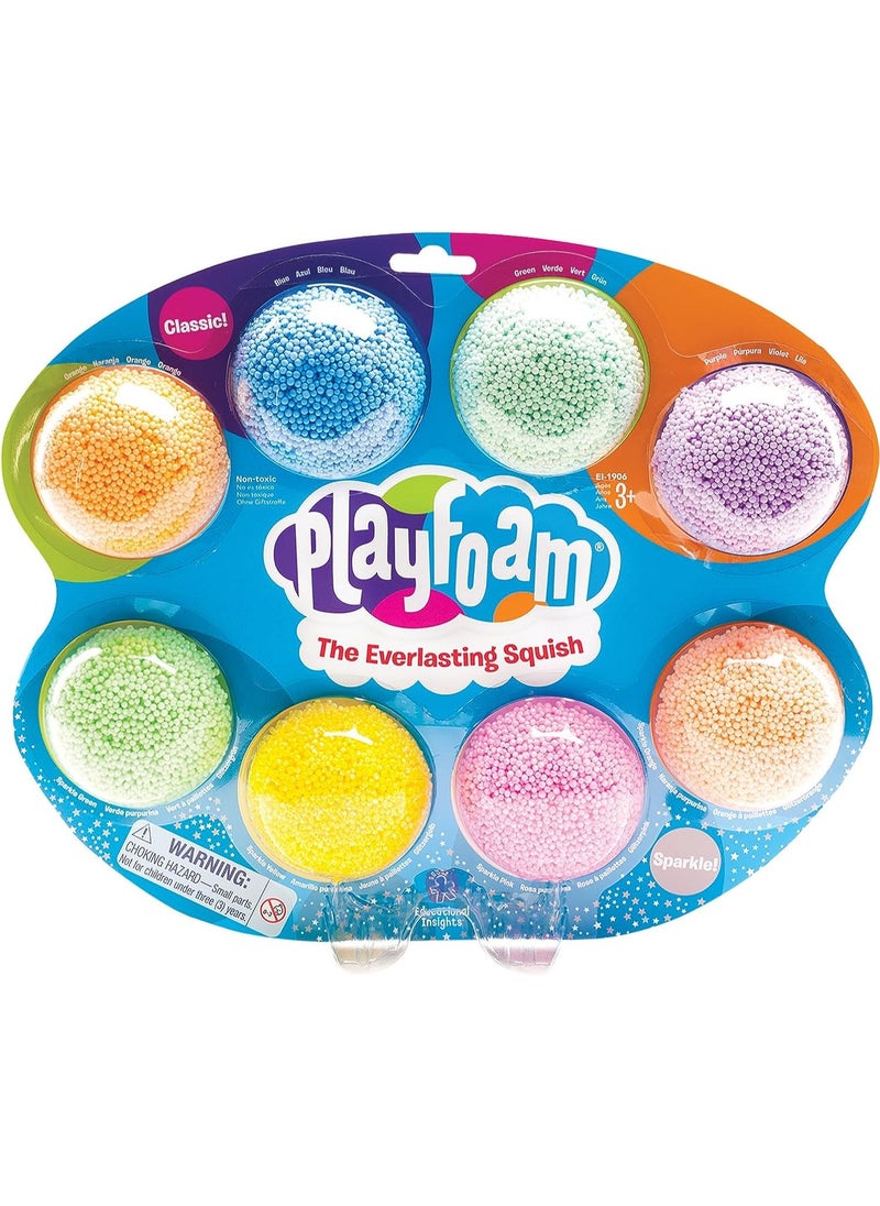 Learning Resources Educational Insights Playfoam Combo 8-Pack: Non-Toxic, Sensory, Shaping Fun, Sensory Bin, Ages 3+  - Image 1