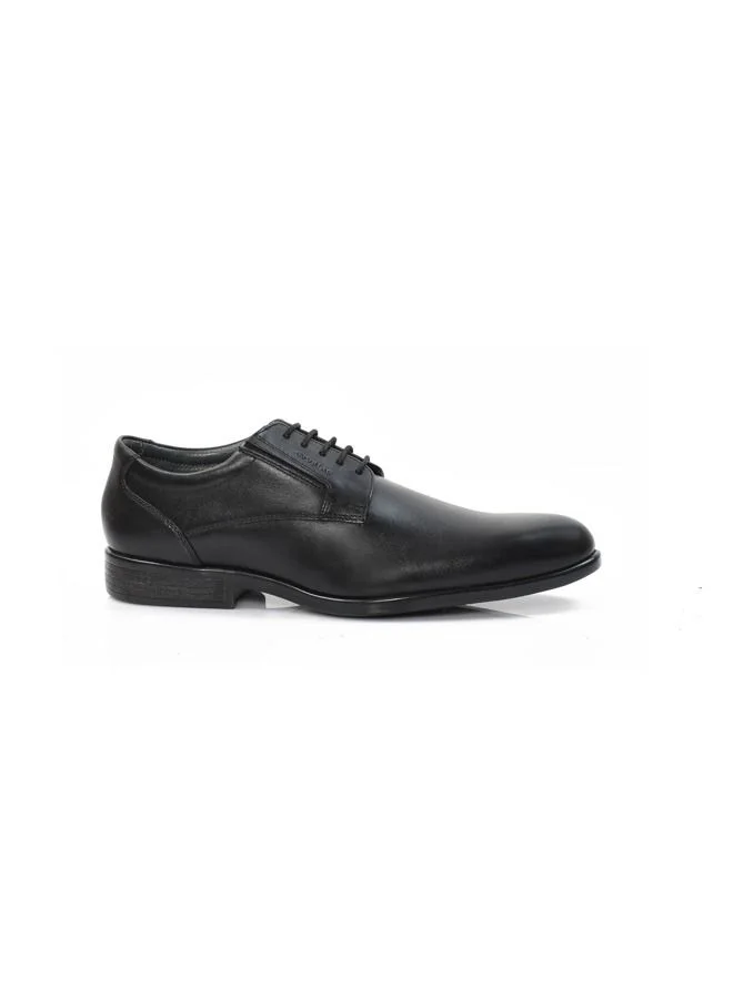 ATTILIO Men's Hush Lace up Derby Comfort Black Leather Work Office Formal Occasion Party Casual Wear Italian Design Premium Shoes