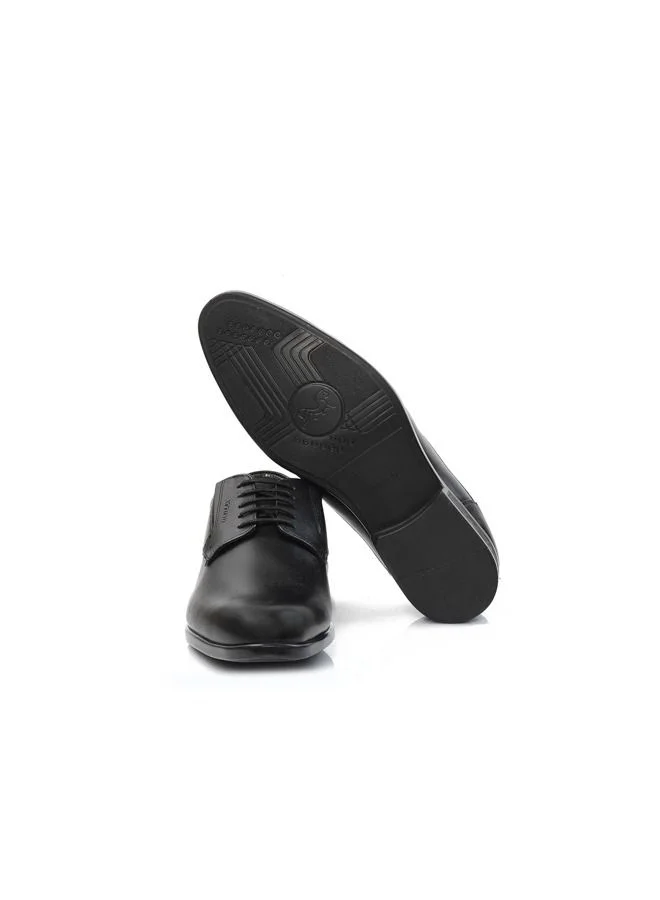 ATTILIO Men's Hush Lace up Derby Comfort Black Leather Work Office Formal Occasion Party Casual Wear Italian Design Premium Shoes