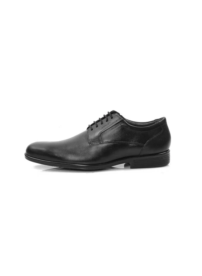 ATTILIO Men's Hush Lace up Derby Comfort Black Leather Work Office Formal Occasion Party Casual Wear Italian Design Premium Shoes