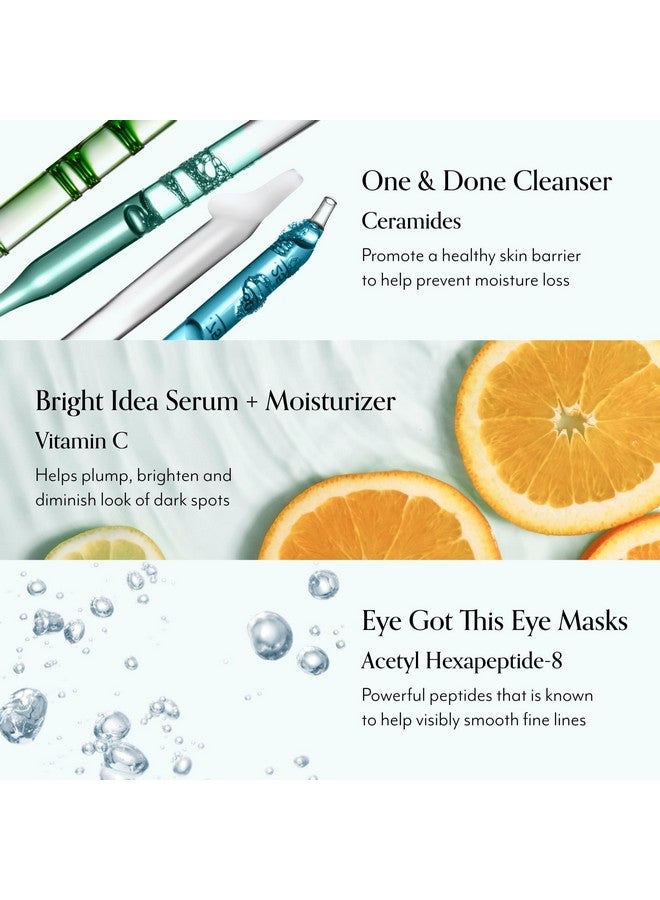 Bliss The Elder Millennial Kit Complete Skincare Essentials Set | Includes Daily Face Cleanser, Under Eye Masks, Brightening Vitamin C Serum and Moisturizer - Image 5