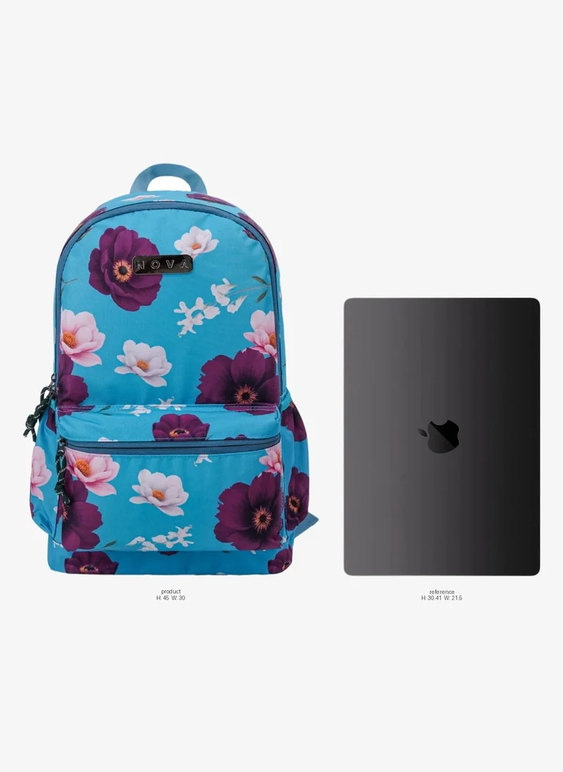 Nova Nova Flower3 18-Inch School Backpack for Girls, School Bag