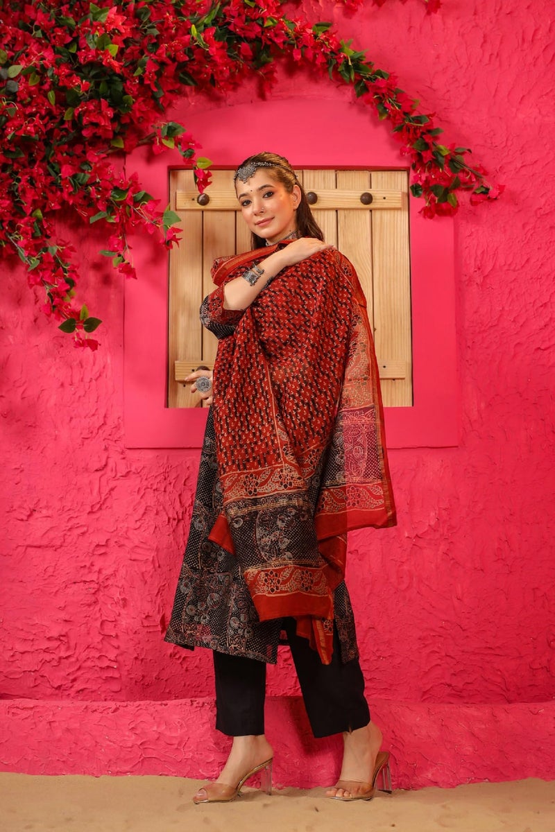 Kalaanj Kurta Set For Women || 3pic Kurta For Women (SSP-244-277-278) (Multicolor, L) - Image 4